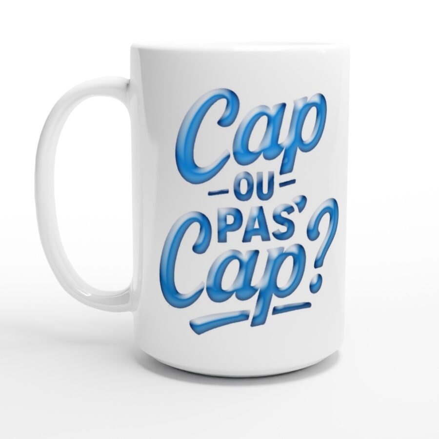 Mug en Céramique 'Cap ou Pas Cap' - Illustration d'un Marin Sage, 443ml