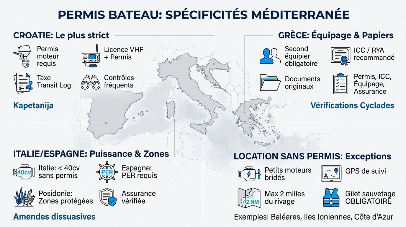 Navigation en voilier en Méditerranée et réglementation des permis